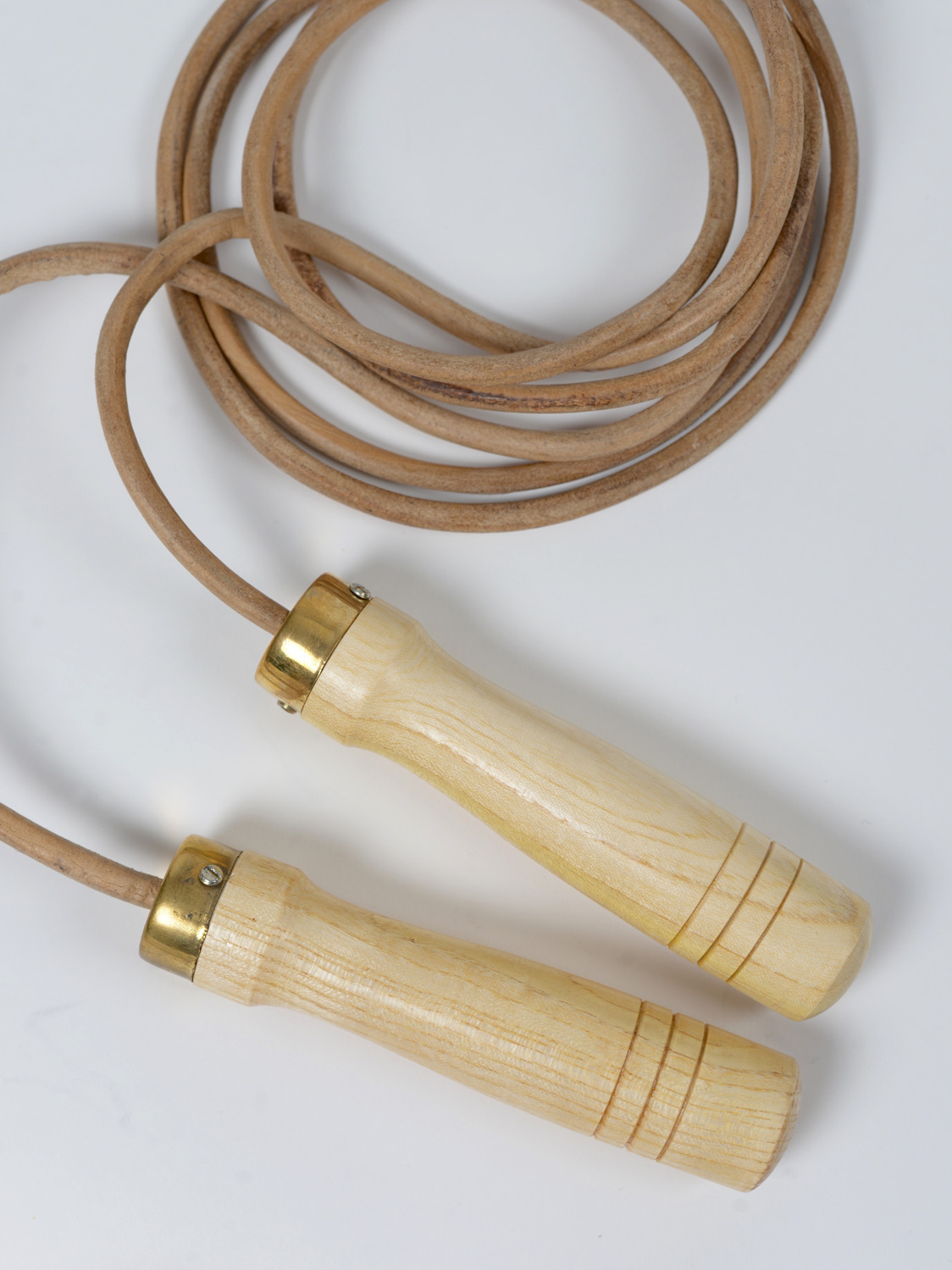 old school leather skipping rope