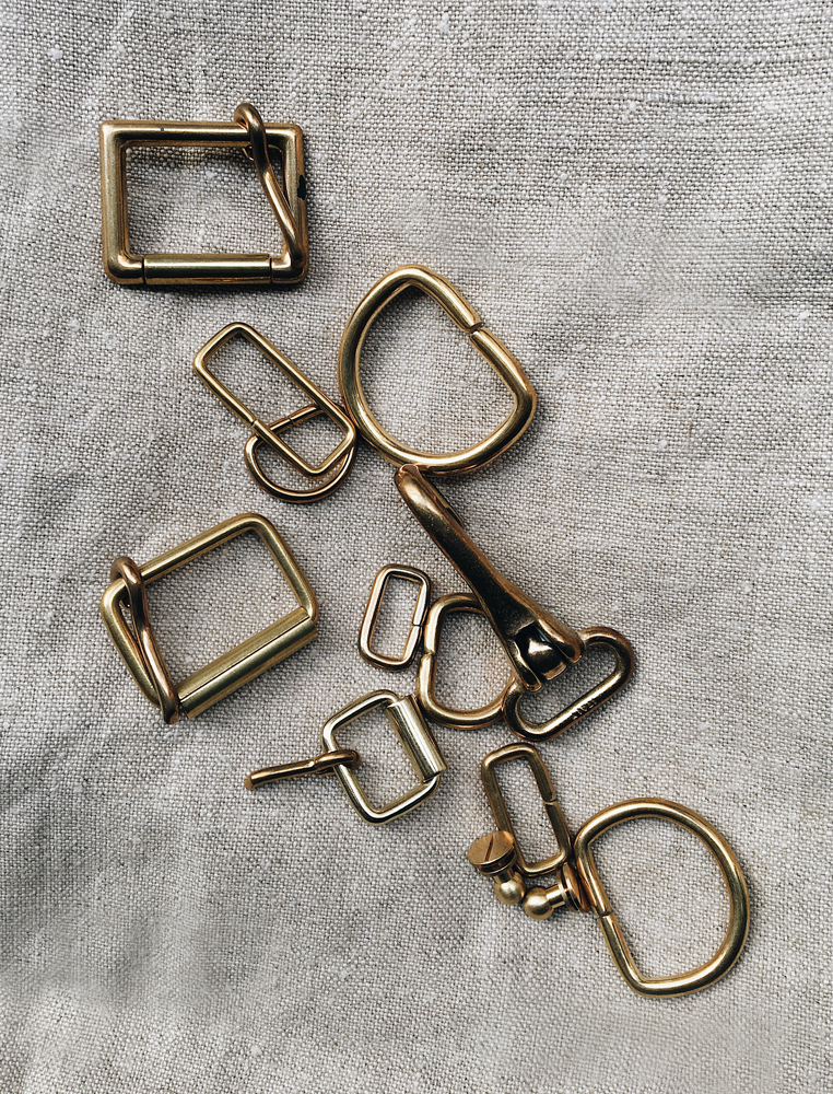 leatherwork brass buckles