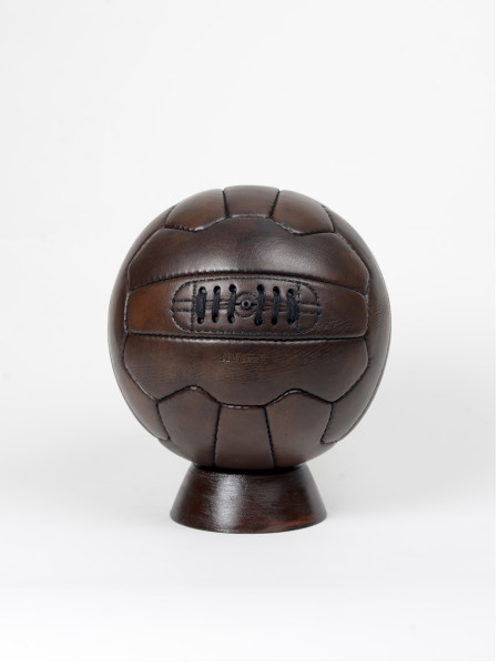 ballon de football vintage en cuir années 1950