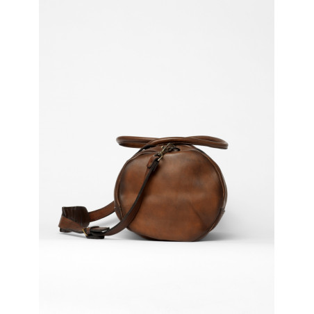 leather gym bag brown