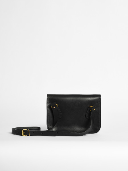 leather go out bag black