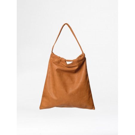leather 2-way bag natural