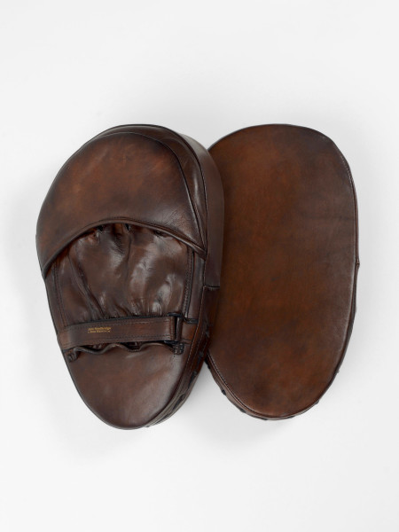 vintage leather focus mitts