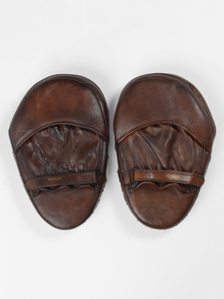 vintage leather focus mitts