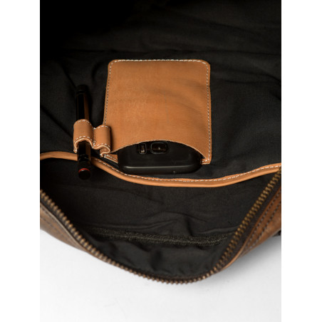 leather weekday bag brown
